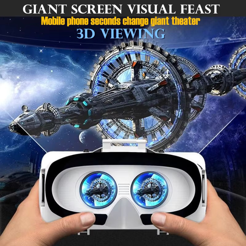 VR SHINECON Virtual Reality Brille in Schwarz für Smartphones mit 3D-Film-Funktion und Joystick-Unterstützung - Bild 2
