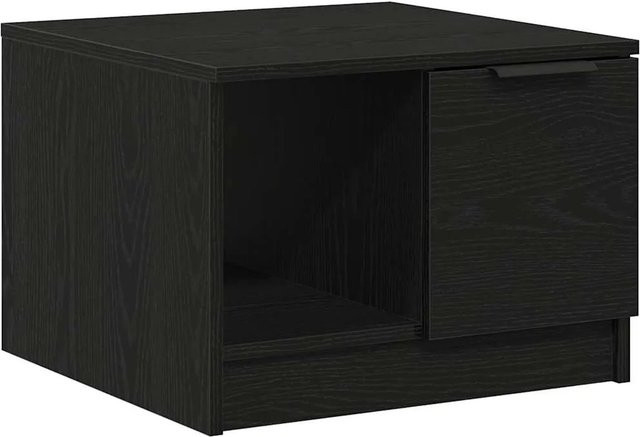 vidaXL Couchtisch in Schwarzer Eiche, moderner quadratischer Holztisch aus MDF, B/T/H: 50 x 50 x 36 cm - Bild 1
