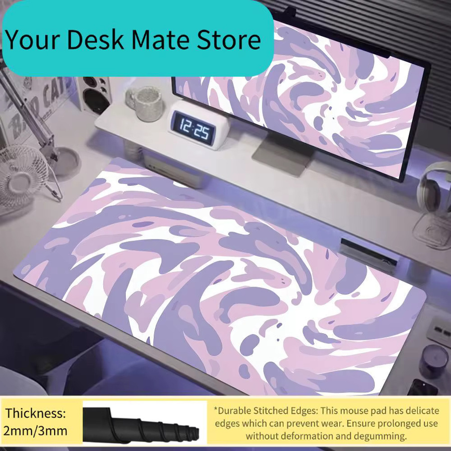 Art Vortex Texture Mauspad als große Schreibtischunterlage für Gaming und Büro, B/T: 900 x 400 mm - Bild 1