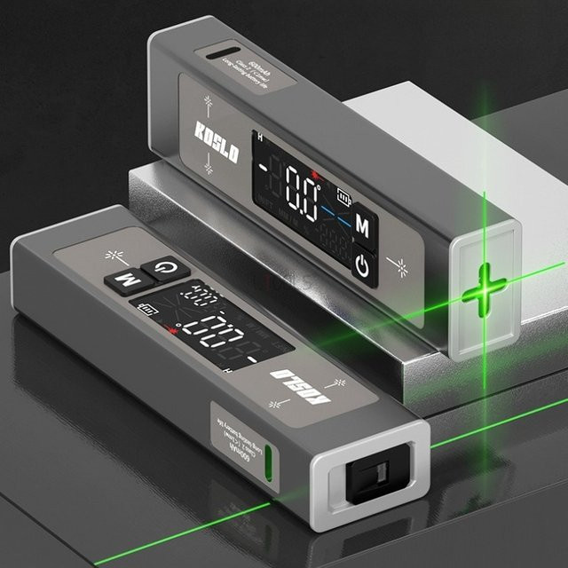 LTOOLS Digitaler Neigungsmesser mit Dual-Laser-Niveau für Holzbearbeitung und Dekoration - Bild 1