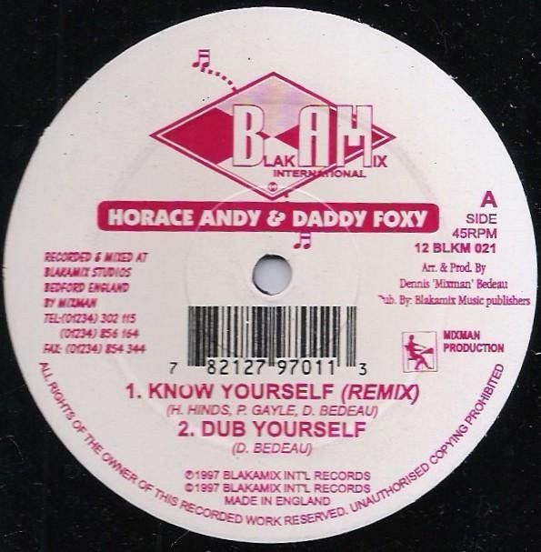 Know Yourself/Homeless von Horace Andy & Daddy Foxy, Vinyl/LP, pink - Bild 1