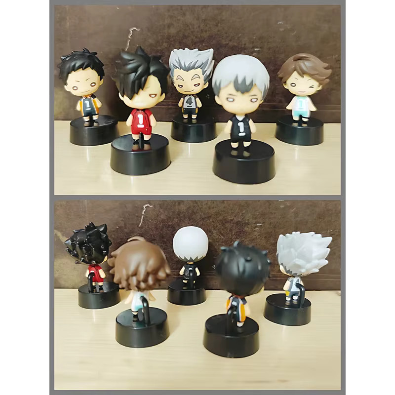 Bandai Haikyuu Chibi Anime-Figuren, 5-teiliges Set, Kunststoff - Bild 2