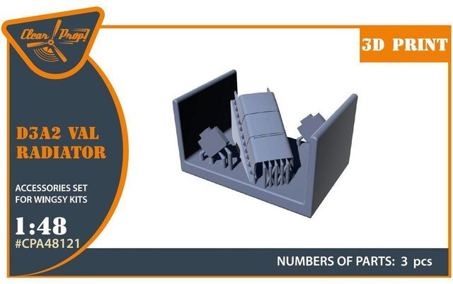 Wingsy Kits D3A2 VAL Radiator Set, 1:48, Zubehör - Bild 1