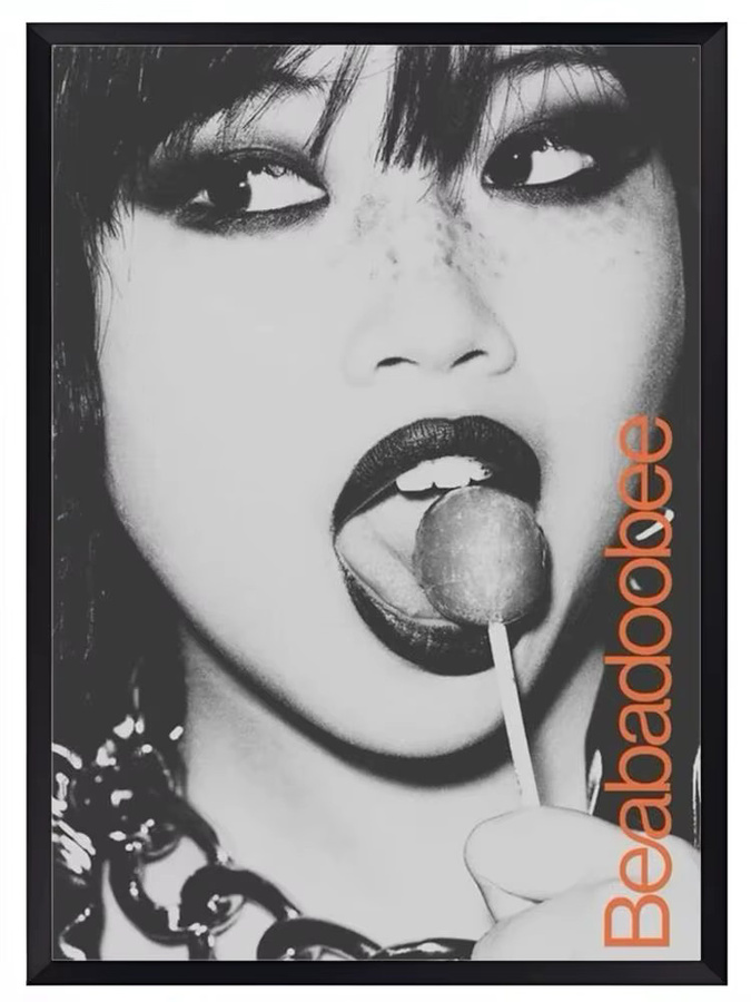 Beabadoobees Poster Wandkunst selbstklebend multicolor Schwarz2 B/H: 15 x 20 cm - Bild 3