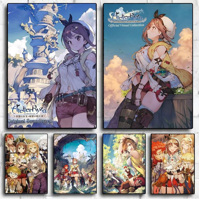 A-Atelier Ryza DIY Sticky Poster Vintage Dekorative Malerei in White und Multicolour aus Papier - Bild 1