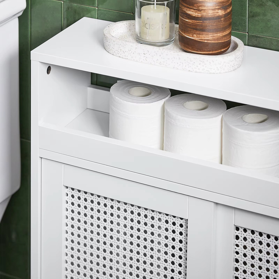 SoBuy Nischenregal BZR119-W Nischenschrank mit Rollen in Weiß, Breite: 20 cm - Bild 4