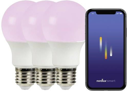 Nordlux LED RGBW Glühbirne E27 A60 dimmbar Multicolor 3er Set - Bild 1