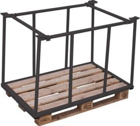 Cordes Palettenaufsatz Typ 75 VARIOFIT aus Stahl in Anthrazitgrau RAL 7016 - Bild 1