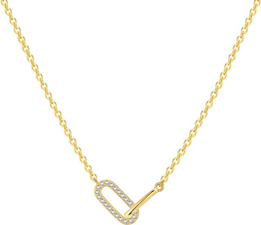 Orstarry Halskette, 925 Silber, mit doppeltem Ring, Damen