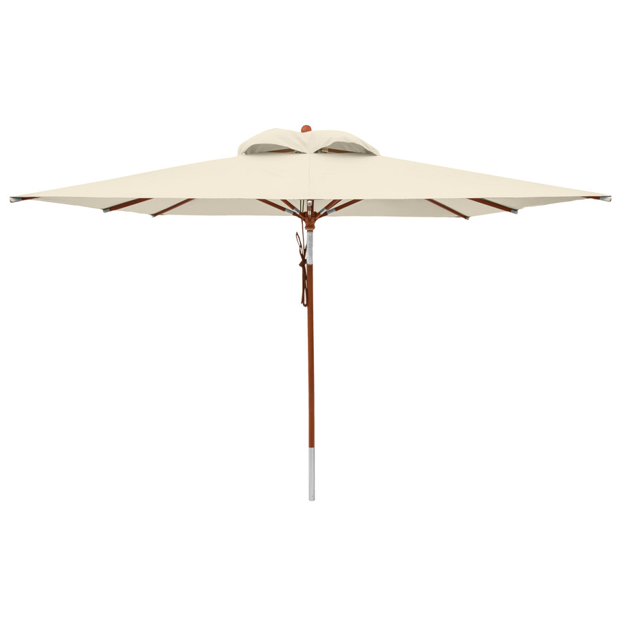 anndora Sonnenschirm Natural beige eckig mit Dreh-Kipp-Mechanismus, B/T: 300 x 300 cm - Bild 1