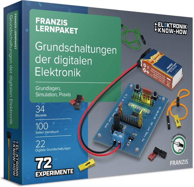 Franzis Lernpaket Grundschaltungen der digitalen Elektronik, Einsteiger, Bunt / Mehrfarbig - Bild 1