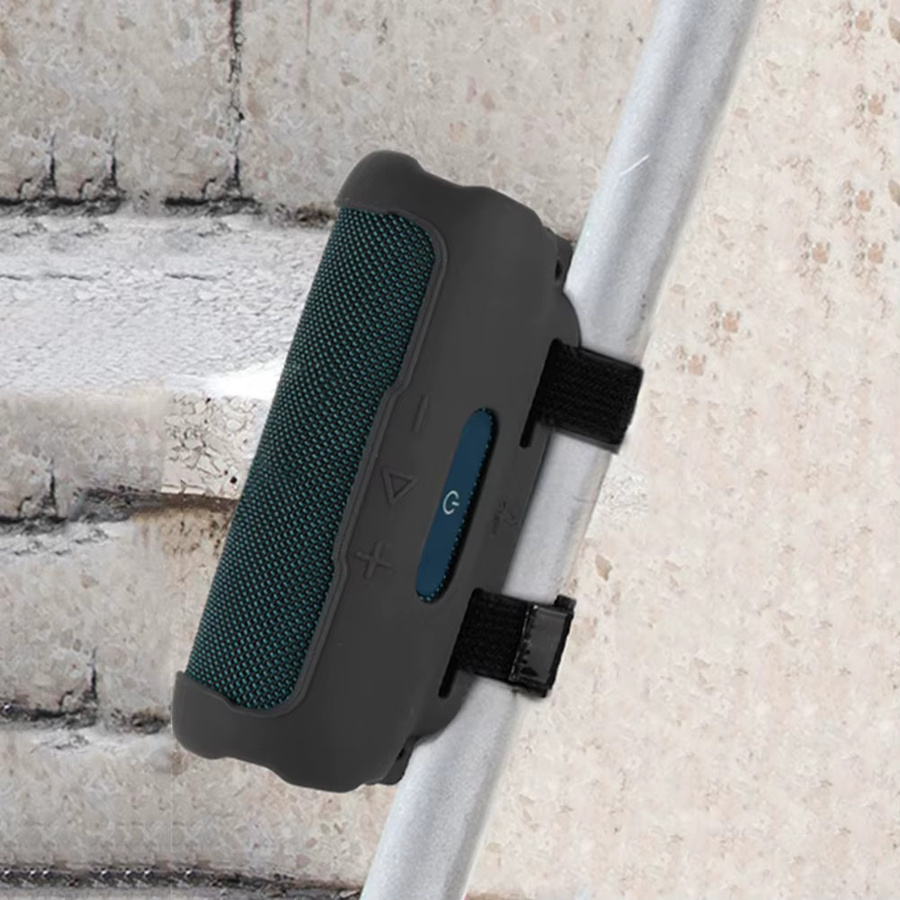APWIKOGER Silikonhülle für JBL Flip 7 Bluetooth-Lautsprecher in Blau mit Schultergurt - Bild 6