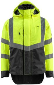 Mascot Harlow Warnjacke EN ISO 20471 Class 3 in Gelb/Schwarz mit Cordura Größe 4XL - Bild 1