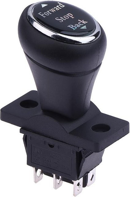 MarkMew 6-Pin Ein-Aus-Ein Kippschalter für Kinderelektrofahrzeuge in Schwarz - Bild 1