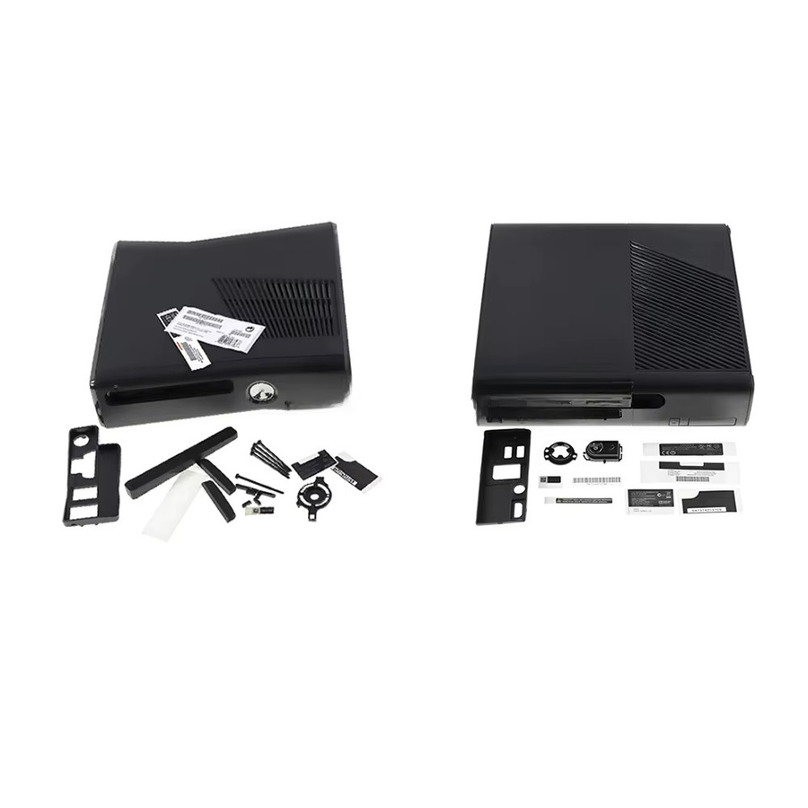 OCGAME Gehäuse-Set für Xbox 360 Slim und Xbox 360 E in Schwarz inklusive Schrauben - Bild 2