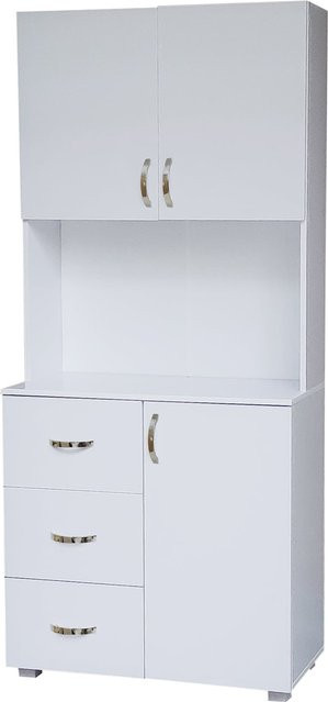 HTI-Line Küchenbuffet Blanca in Weiß mit Türen, Schubladen und Regalböden - Bild 1