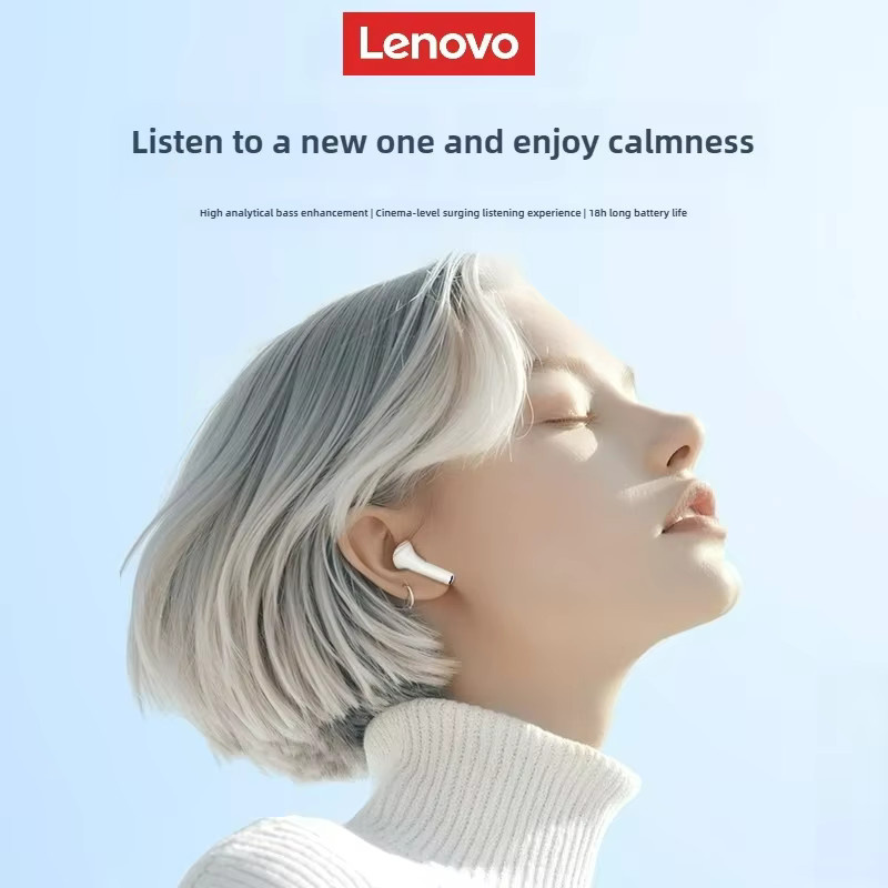 Lenovo LP5PRO Drahtlose Bluetooth 5.4 TWS Kopfhörer mit HiFi Sound und Mikrofon für Gaming und Sport in Grau oder Weiß - Bild 1