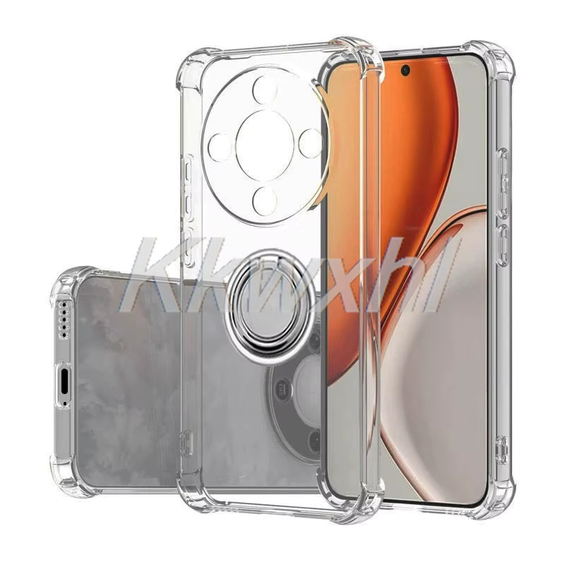 Original Stoßfeste Honor Magic8 Lite Handyhülle mit Ringhalterung in Transparent - Bild 1
