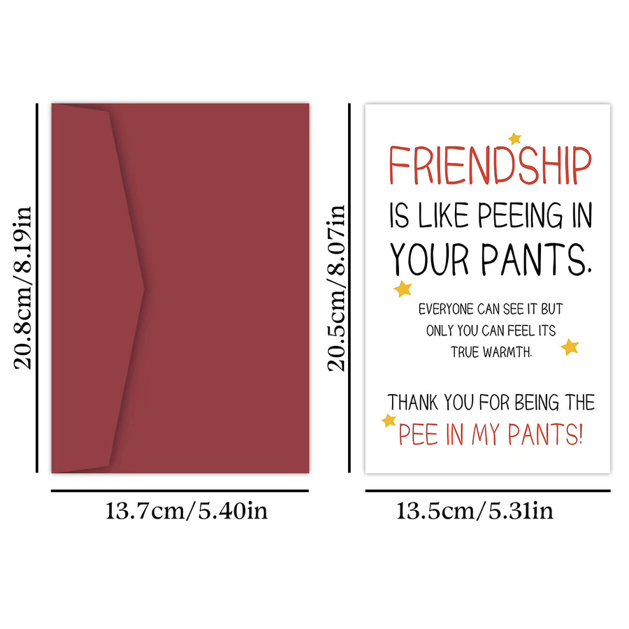 Lustige Geburtstagskarte für den besten Freund, personalisierbare Geschenkkarte in Weiß aus Papier - Bild 2
