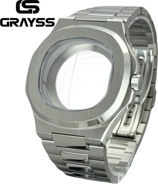 GRAYSS Uhrenarmband Edelstahl, Silber, Unisex - Bild 1