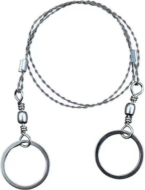 Skeyo Überlebensseilsäge aus Edelstahl in Silber, tragbare spiralförmige Drahtsäge für den Außenbereich - Bild 1