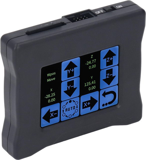 TOMTOP JMS CNC-Offline-Controller mit LCD-Touchscreen für 3-Achsen-Graviermaschinen und Router, Schwarz - Bild 1