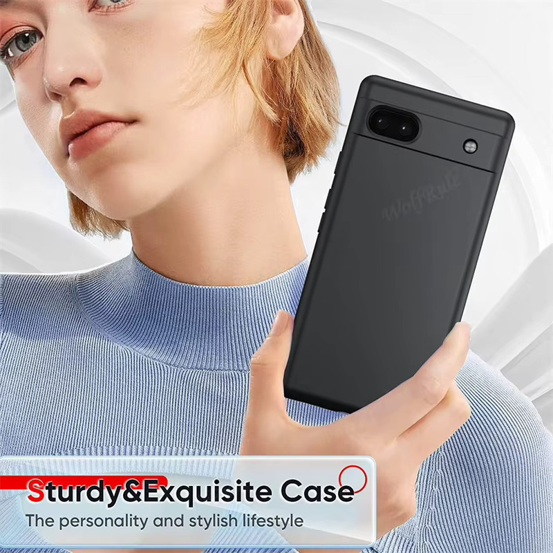 Google Pixel 10A Schutzhülle aus weichem Silikon und TPU in Blau - Bild 3