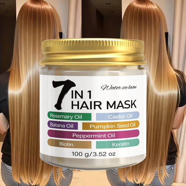 Water Ice Levin Haarmaske mit Keratin, 100g, für trockenes Haar - Bild 1