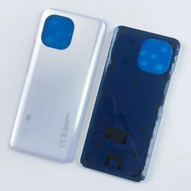Xiaomi Mi 11 5G M2011K2C M2011K2G Ersatz Rückseite Glas Batterie Abdeckung Gehäuse mit Klebstoff in Weiß - Bild 1