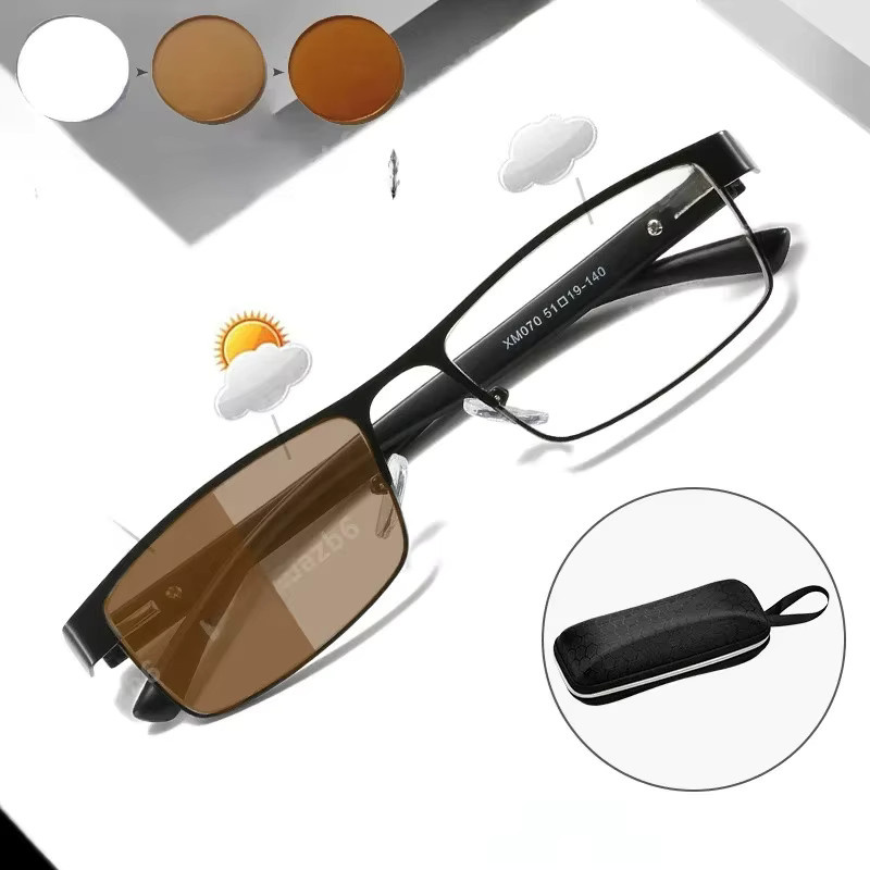 MDOD Lesebrille Herren, Vollrand, rechteckig, schwarz - Bild 2