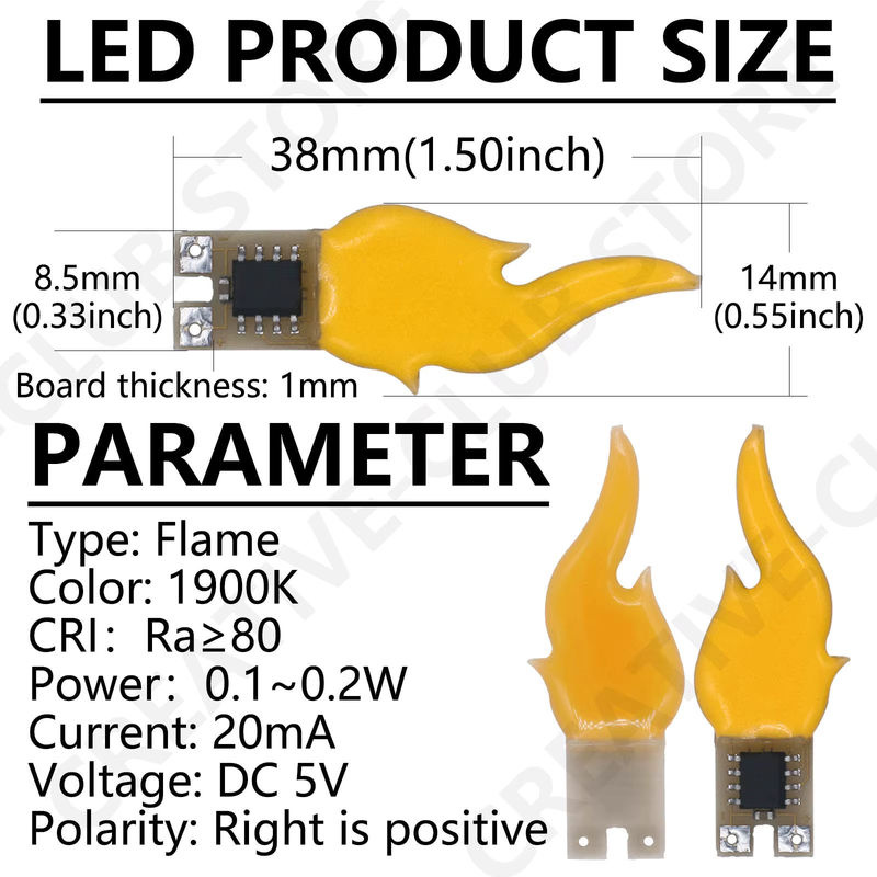 DT&ZM LED-Edison-Glühbirne mit Kerzenlicht-Effekt, Warmweiß 2200 K, USB-Schnittstelle 5 V - Bild 2