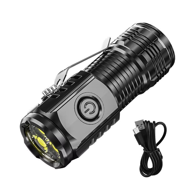 KDULIT Mini-LED-Taschenlampe und Laterne, wiederaufladbar, Schwarz - Bild 5