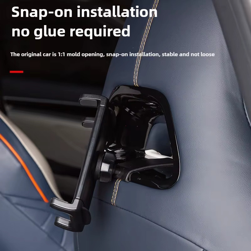 SMHXIANGQIANJIN Auto-Handyhalterung für BYD Atto 3, Song Plus, Yuan Plus 22-24 und Seagull inklusive Rücksitzhalterung für iPad in Schwarz - Bild 2