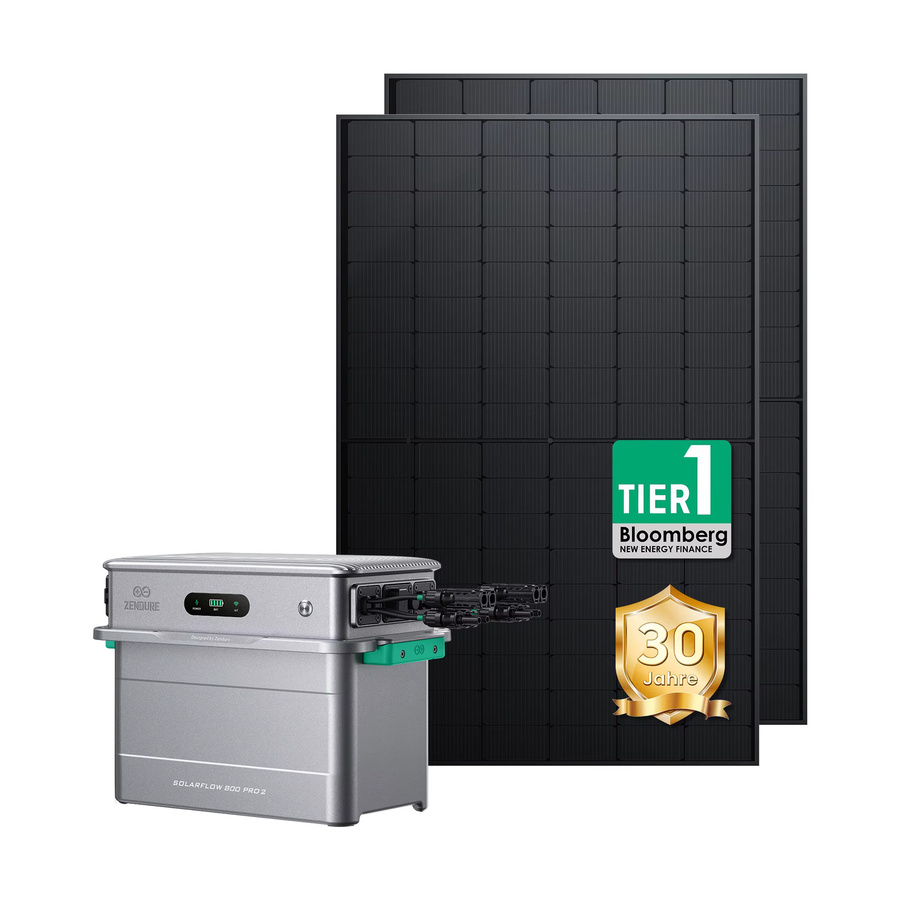 Zendure SolarFlow 800 Pro 2 Set mit 2x 500W Solarmodulen in Grau - Bild 3