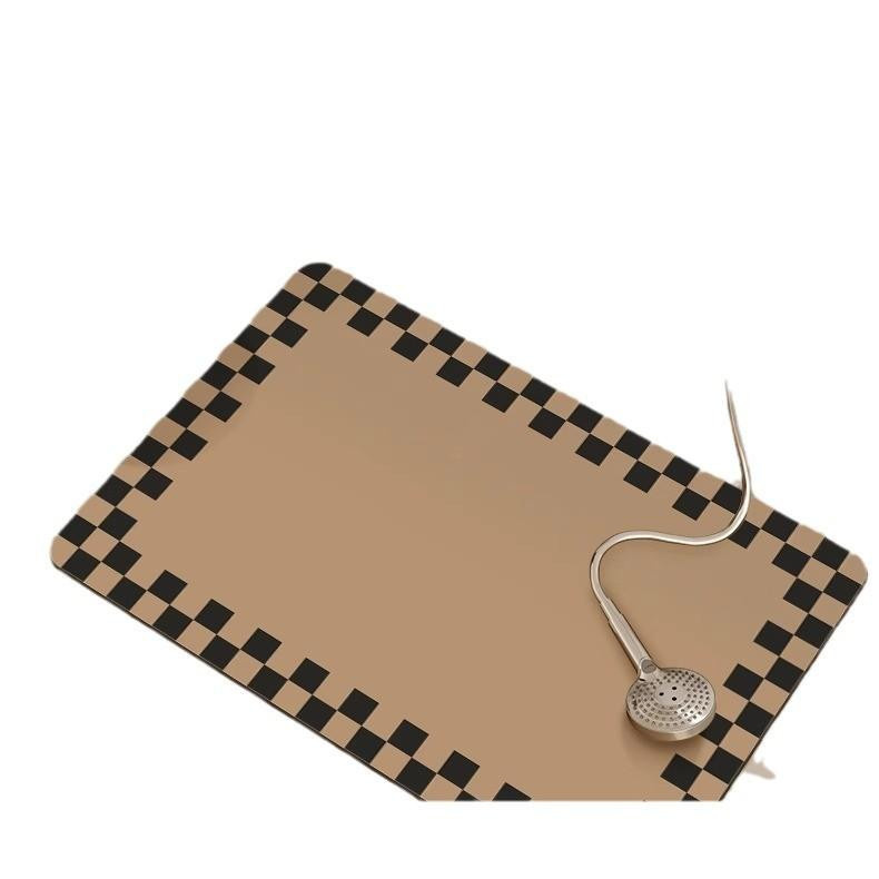 Saugfähige Kieselgur Bodenmatte von Yiran Furniture für dein Badezimmer, waschbar und schnelltrocknend, B/H: 80 x 50 cm - Bild 2