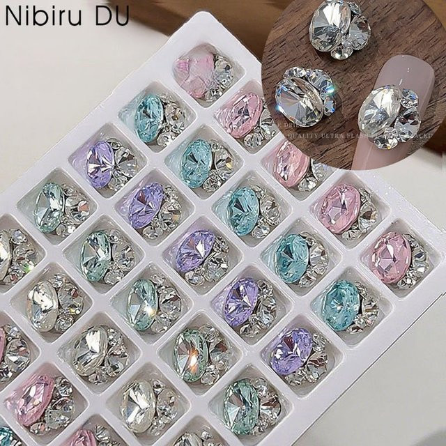 Nibiru DU Kristall Diamanten Strass Charms, Weiß, Glänzend - Bild 1