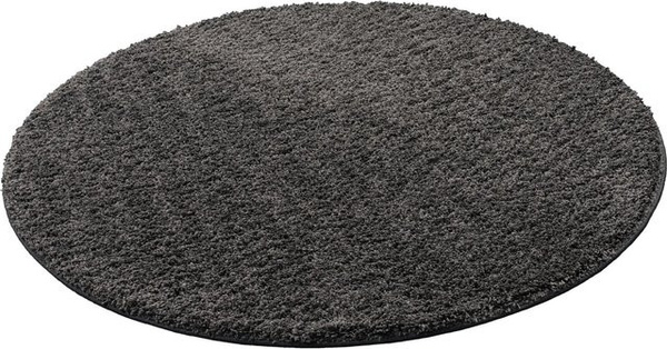 Snapstyle Milano Hochflor Langflor Teppich Rund Anthrazit Durchmesser: 200 cm
