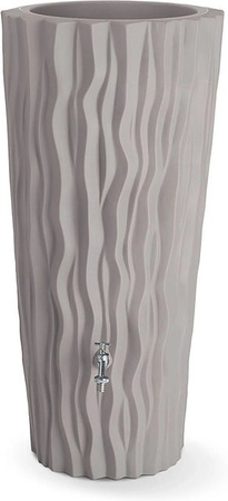 Arves Regentonne Alana 160 Regentonne mit integrierter Pflanzenkammer in Taupe/Beige aus PE-Kunststoff