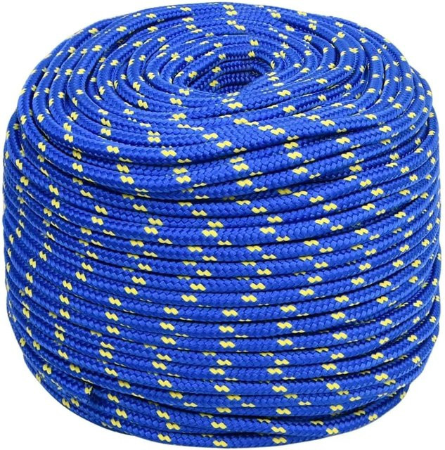 vidaXL Bootsseil aus Polypropylen in Blau, Durchmesser: 6 mm, Länge: 250 m - Bild 1