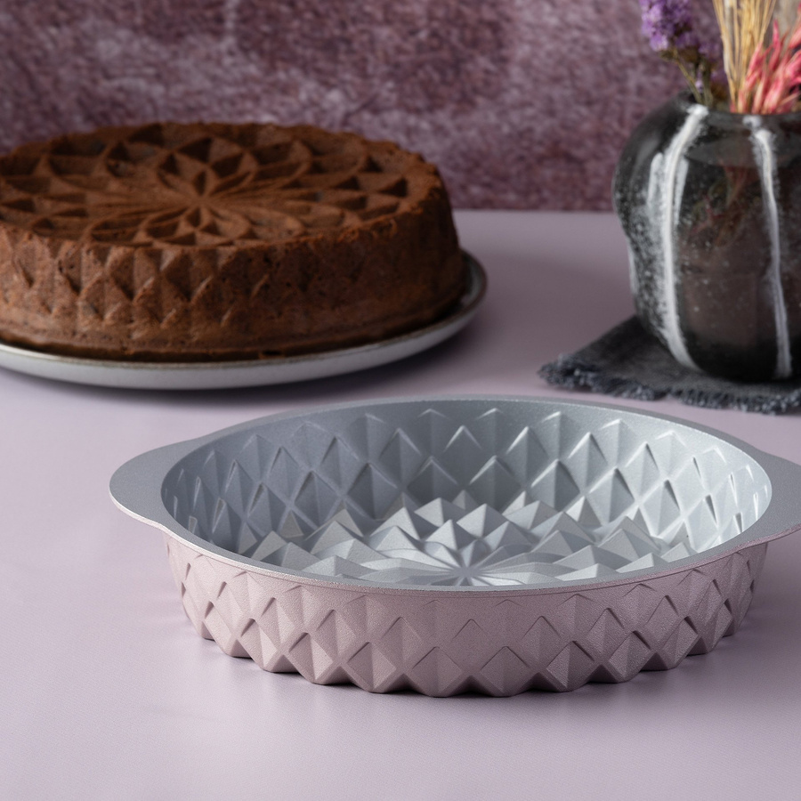 Dr. Oetker Kreativbackform Creative Mandala Kuchenform rund in Gold mit Antihaftbeschichtung Durchmesser: 24 cm - Bild 2