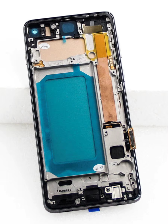 Samsung S10 G973 G973F SM-G973F LCD-Bildschirm mit Rahmen und digitaler Touchscreen-Display-Baugruppe in Schwarz oder Silber - Bild 4