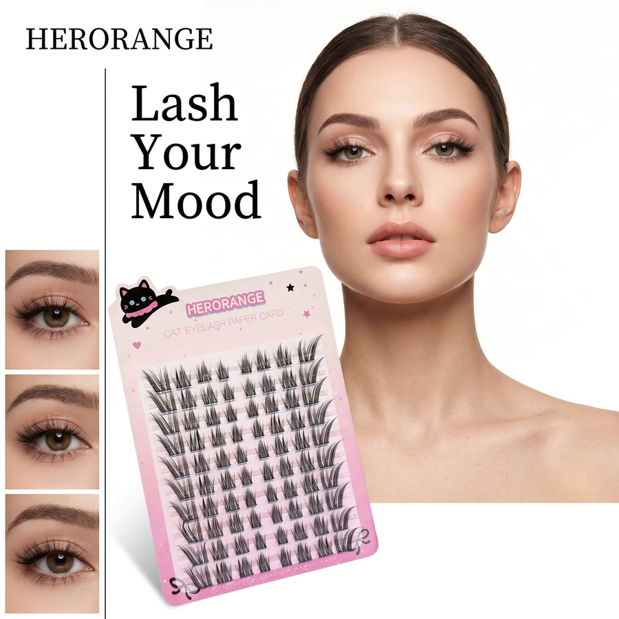 Herorange Cat Noble Wimpern, Klebefrei, 11-13mm - Bild 2