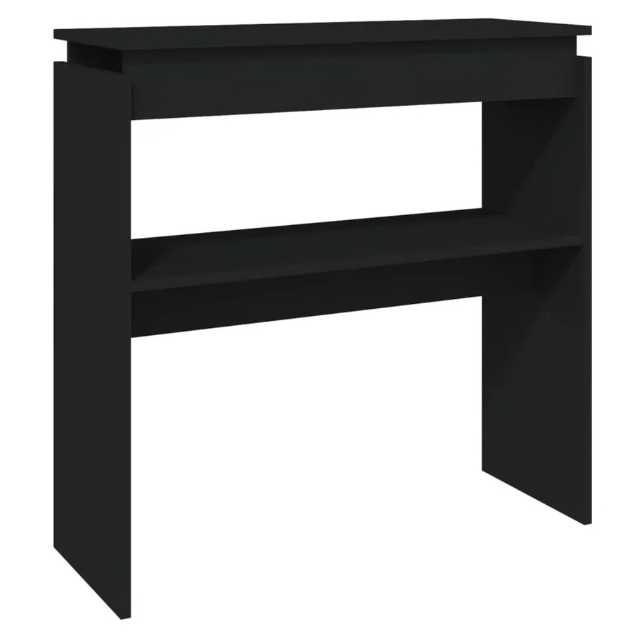 vidaXL Konsolentisch Schwarz aus Holzwerkstoff B/T/H: 80 x 30 x 80 cm - Bild 2