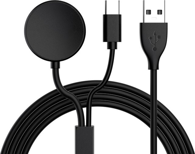 Samsung Ersatzladegerät, Schwarz, USB, Galaxy Watch 7/6/5/5 Pro - Bild 1