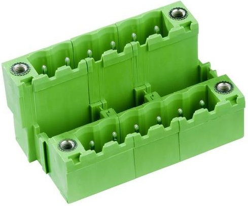 PTR Hartmann Stiftleiste Standard in Grün mit 7 Polzahlen und 5,08 mm Rastermaß - Bild 1