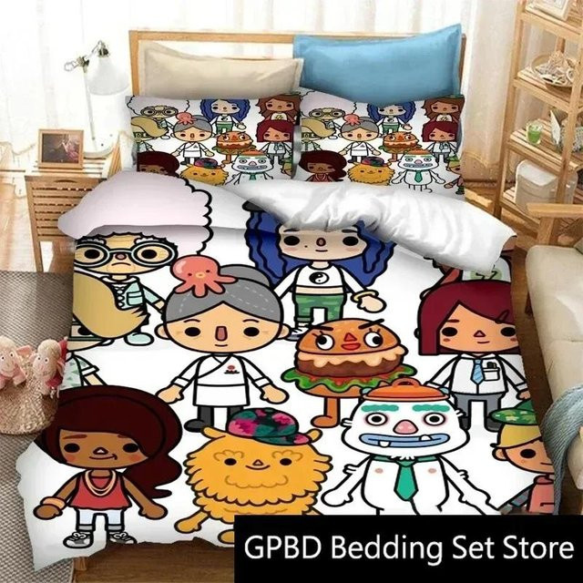 Bettwäscheset Toca Life World mit Bettbezug und Kissenbezug von Lodestar, Mehrfarbig, B/H: 70 x 133 cm - Bild 1