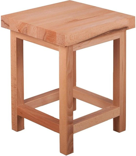 DELUKE Blumenständer SIRI aus Kernbuche, Braun, B/T/H: 30 x 30 x 40 cm - Bild 1