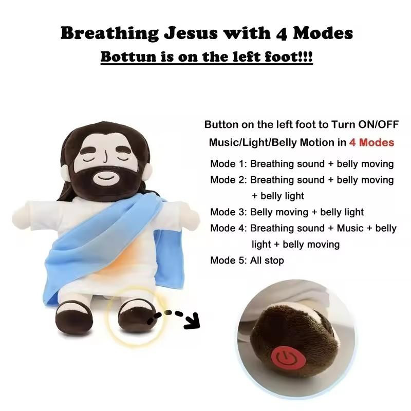 Yiran toy 1 Jesus Puppe Plüsch mit Ton und Licht ab 14+y - Bild 1