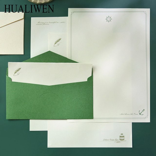 10 Stück A4 Briefpapier mit horizontalen Linien in Weiß - Bild 1