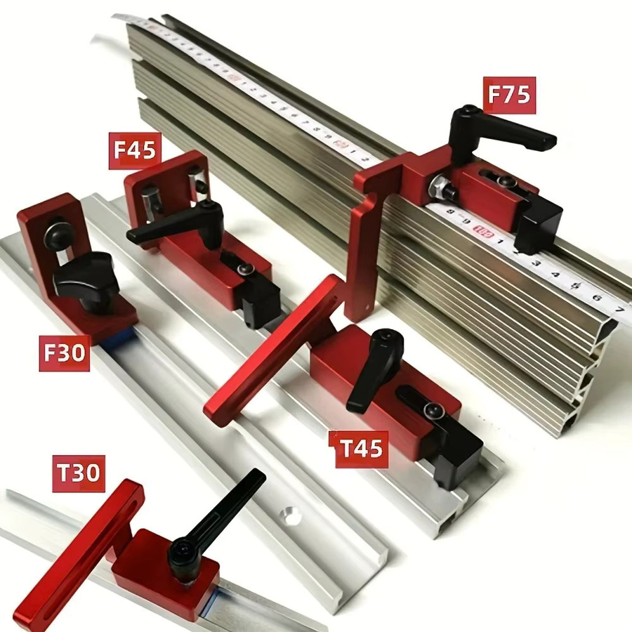 GDART T-Track Limiter Gehrung Zaun Begrenzer aus Aluminiumlegierung in Rot - Bild 2